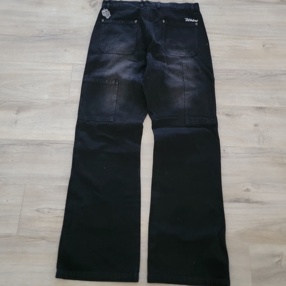 Darc Sport Wolf Head Hoffa Flare Pant in Black sz 32 - Picture 6 of 13
